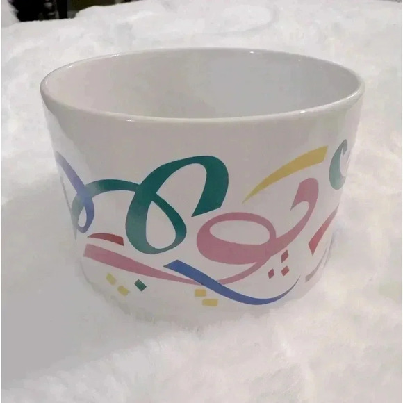 Vintage FTDA Celebration Party Planter Vase 80’s Kitsch Potted Plant Holder - Picture 3 of 11